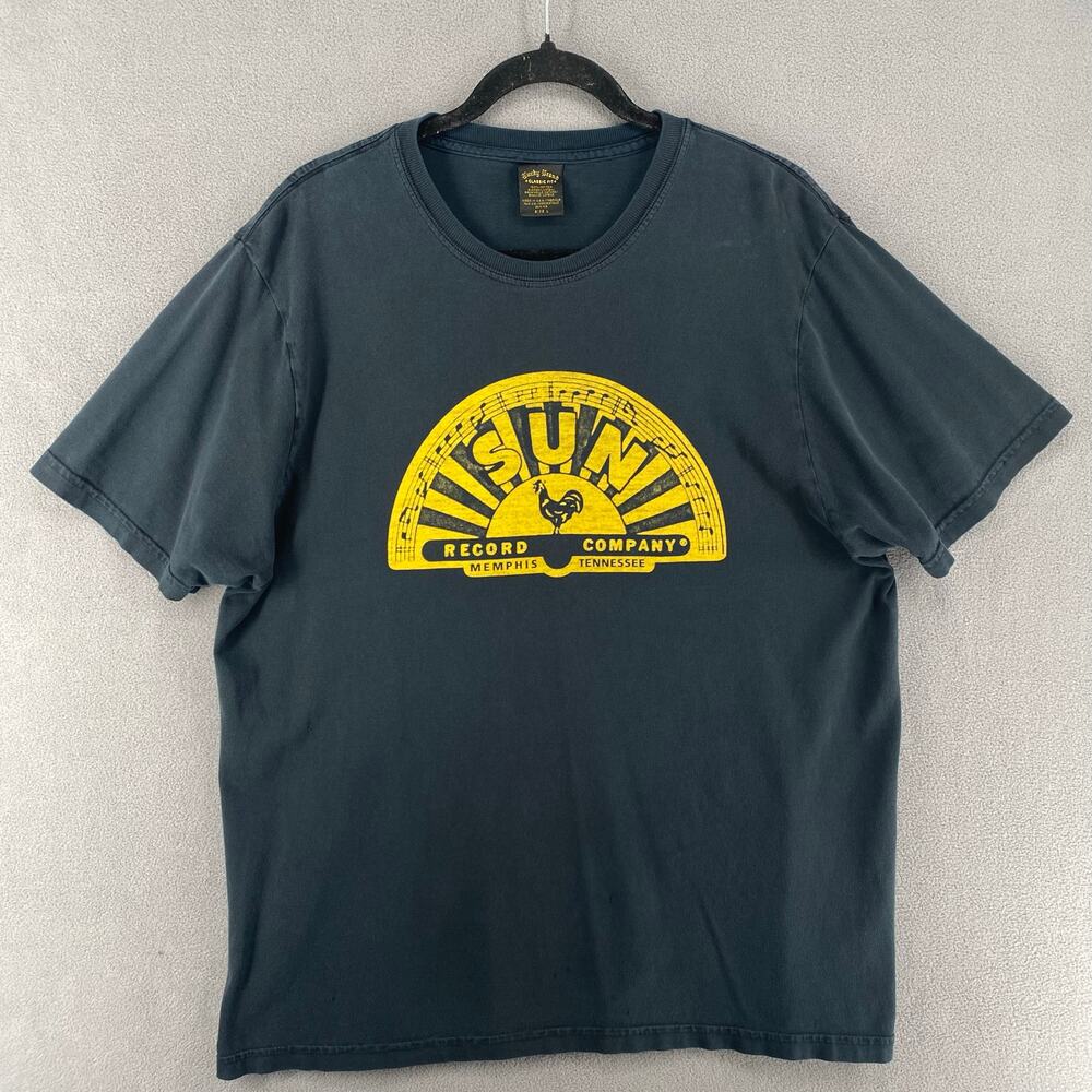 Lucky Brand Classic‎ Fit T Shirt L Sun Records Memphis Tennessee Music Rooster